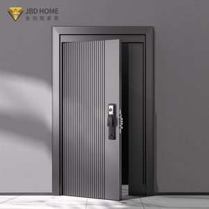 Porte d'Ingresso di Sicurezza Girevoli JBDhome in Acciaio Inox, Design Moderno di Lusso per Ville e Edifici Commerciali, Resistenti al Fuoco - Product Image 1