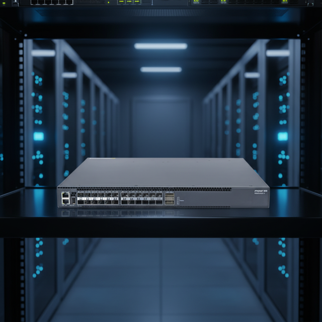 24-Port 10G SFP+ 100G QSFP28 Switch Dual PSU Modular Switch with 40/100G Ports Enterprise Core Switch 24x10G 2x100G