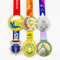 Médaille Métallique Personnalisée avec Ruban pour Cadeau de Remise de Diplôme, Médaille de Récompense pour Étudiant du Lycée, Idéale pour Cadeaux Promotionnels, Impression UV