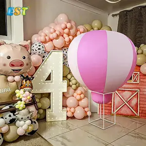 Factory Wholesale party wedding decoration Air Inflated balloons set pink Inflatable latex balloon