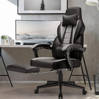 Chaise de bureau gaming grande taille en cuir PU, réglable en hauteur, économique, pour PC Gamer et usage professionnel, vente en gros de haute qualité