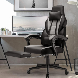 Silla de Oficina para Juegos de Computadora de Gran Tamaño y Alta Calidad, Silla Ejecutiva para Gamers, Económica, Ajustable en Altura, de Cuero PU - Product Image 3