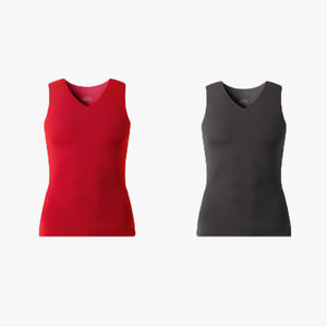 Autumn Winter Seamless <b>Plus</b>-<b>Size</b> Men's Thermal Base Layer Vest Smooth Fabric Warm Sleeveless Top - Product Image 5