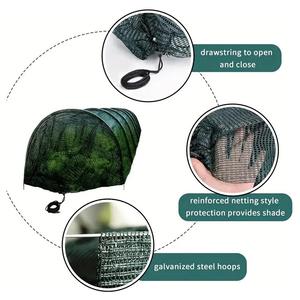 Serre portable robuste de 3 m, protection solaire, démontage rapide, tunnel de jardin vert, filet d'ombrage imperméable et pliable - Product Image 3