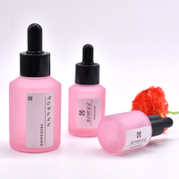 Hot Seal bouteille en verre rose huile essentielle 15ml 30ml 50ml avec compte-gouttes