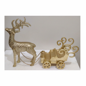 Ciervo de aluminio sólido, adorno navideño, decoración barata al por mayor, soporte colgante para medias, Metal para decoraciones navideñas - Product Image 1