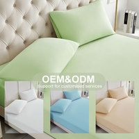 Drap-housse en nylon rafraîchissant brodé sur mesure, personnalisé avec votre marque, doux, respirant, élastique, lisse, pour matelas, faible MOQ