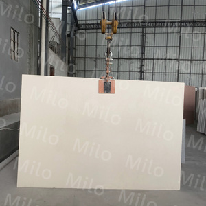 Dalles de terrazzo ML-ST012-Prefabricated avec une couleur de base beige et des galets blancs - Product Image 1