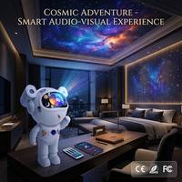 Projecteur d'étoiles pour astronaute, veilleuse connectée pour la maison, lampe à nébuleuse avec télécommande, cadeau lumineux haut de gamme