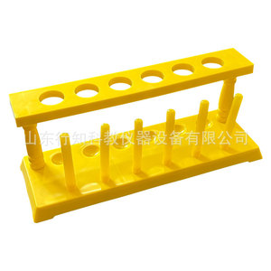 Soporte de plástico para tubos de ensayo para experimentos de física, química y biología; Soporte de plástico para tubos de ensayo de 8 pozos y 8 columnas; Soporte de plástico para tubos de ensayo de 6 pozos. - Product Image 1