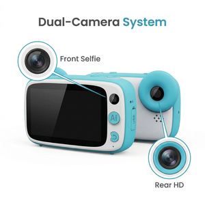 Caméra pour enfants tendance TikTok avec IA, 13MP, double objectif 1080P, 128 Go, Android, cadeau de Noël, caméra IA pour enfants - Product Image 1