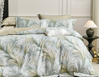 Parures de lit complètes réversibles 100 % coton, imprimé floral botanique élégant, douces et confortables, pour toutes les saisons