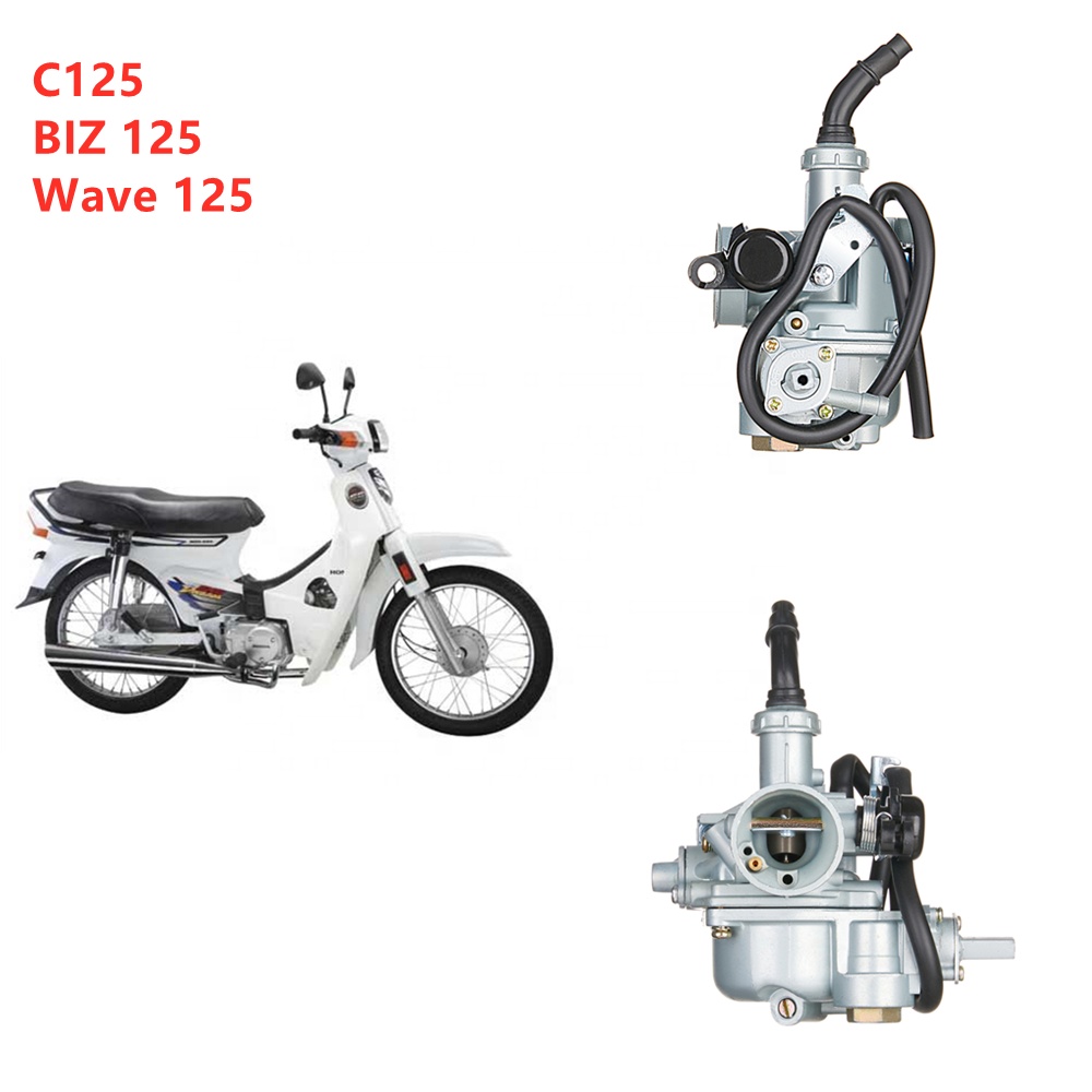 Карбюратор мотоциклетный PZ19B 19 мм для Honda Wave 100 110 125 Dream 100 C125 BIZ 125 BIZ125