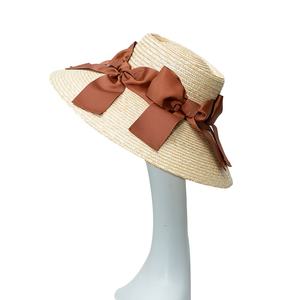 Chapeau de soleil en paille naturelle pour <span class=keywords><strong>femme</strong></span>, style cloche, élégant, vintage, à large bord, réglable, en paille de papier, idéal pour l'été et les vacances - Product Image 5