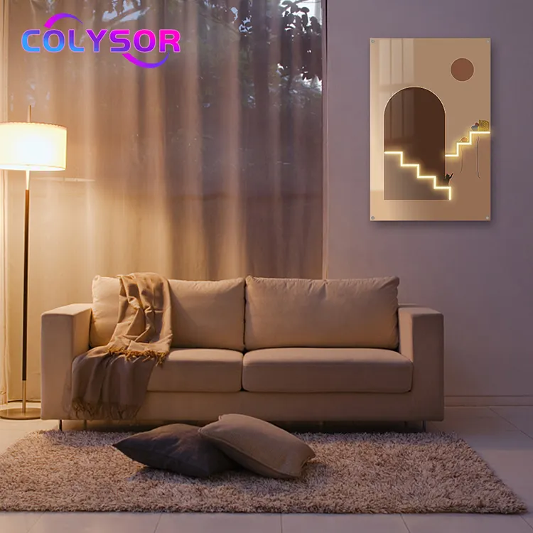 Nouveau Design photo modèle Art bande lampe murale décoration de la maison intérieure peintures personnalisées LED néon