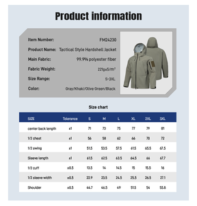 Chaqueta Táctica para Hombre, 3 en 1, Resistente al Viento, Impermeable, con Capucha, para Escalada al Aire Libre, OEM - Product Image 3