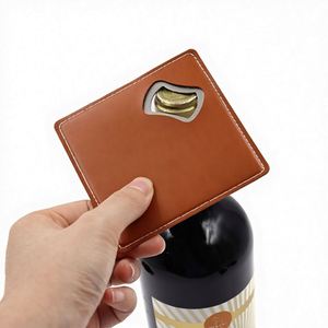 Softwooden Bottle Opener ECO Square-shaped <b>Creative</b> Bottle Opener Customized LOGO for Wedding Party Holiday <b>Gifts</b> - Product Image 1