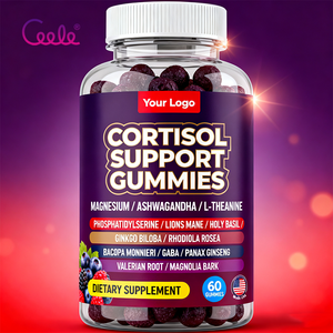 Caramelle Gommose al Cortisolo 15 in 1 Integratori per Donne Senza Zucchero con Ashwagandha Magnesio Folato <span class=keywords><strong>B12</strong></span> per Equilibrio Ormonale OEM - Product Image 1