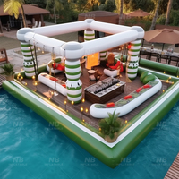 Tente gonflable extérieure personnalisable de barre de piscine de PVC avec la chaise pour des parties de barre d'arrière-cour