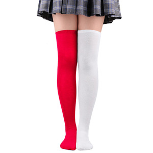 Donne adulte Halloween natale festa Cosplay colore che blocca le <span class=keywords><strong>calze</strong></span> AB <span class=keywords><strong>a</strong></span> <span class=keywords><strong>righe</strong></span> coscia alte <span class=keywords><strong>calze</strong></span> HCPS-013 - Product Image 6