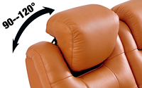 Canapé inclinable électrique de luxe moderne pour salon, en cuir véritable, multicolore, extensible, avec mousse à mémoire de forme, en bois, quatre places