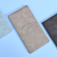 Porte-cartes en cuir PU PVC imperméable antivol grande capacité pour permis de conduire et passeport