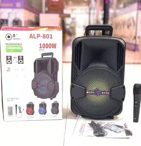 Haut-parleur promotionnel ALP-801 de 8 pouces à vendre, équipement promotionnel avec microphone - Product Image 5