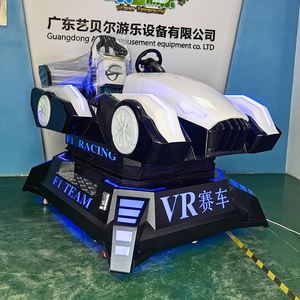 เครื่องจำลองการแข่งรถ VR Arcade สำหรับใช้งานเชิงพาณิชย์ในร่มในห้างสรรพสินค้าและสวนสนุก โครงสร้างไฟเบอร์กลาส - Product Image 5