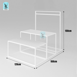 Toko ritel pakaian rak pajangan garmen rak baju desain Interior furnitur toko pakaian - Product Image 4