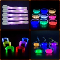 Bracelet LED avec logo personnalisé pour événement-Réglable, lumineux. Idéal pour la fête, la danse, les feux d'artifice, les cadeaux, les costumes et les friandises