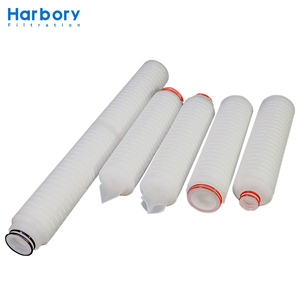 PTFE dòng chảy cao Xếp Li Lọc Cartridge công nghiệp 0.1 0.22 micron lọc chất lỏng Cartridge của Polypropylene - Product Image 4