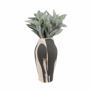 Grand vase abstrait en céramique, poterie en terre cuite pour la décoration florale de salon, chambre, bureau, table - Product Image 2