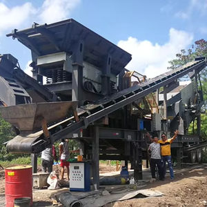 Preço de Fábrica Triturador de Impacto Móvel para Resíduos de Construção com Tela Vibratória Máquina de Trituração de Tijolos Vermelhos - Product Image 1