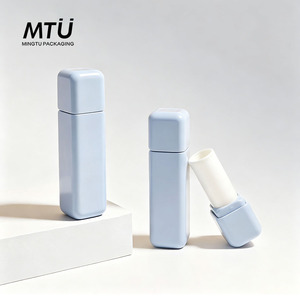 Tubes de rouge à lèvres rectangulaires en PP de 3.5g avec <span class=keywords><strong>bouchon</strong></span> à vis, excellent emballage de baume à lèvres avec logo personnalisé et étui de rouge à lèvres de couleur - Product Image 1