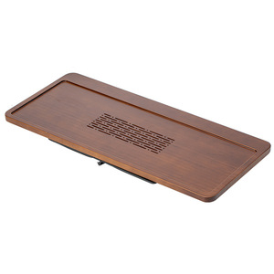 Bamboo <b>Tea</b> <b>Tray</b> Flat Water Storage Dry Brewing Table Small Medium Large Size For Home Office Use - Product Image 5