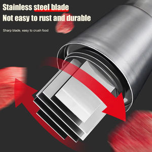 Triturador de Ajo Manual de Acero Inoxidable, Rebanador de Alimentos, Triturador de Verduras, Accesorios de Cocina - Product Image 2