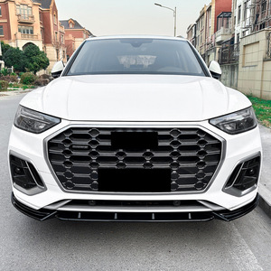 Audi Q5 FY Sline Front Bumper Lip Splitter <b>Corner</b> <b>Protectors</b> Carbon Fiber Texture Matte Finish 2020-2024 - Product Image 3
