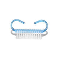 Poignée portable poignée brosse à ongles ou nettoyage des ongles brosse de nettoyage des ongles en cristal en plastique