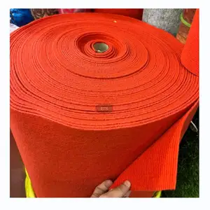 Nhà Máy Không Dệt Kim Đấm Polyester Triển Lãm Trang Trí Red Tổ Chức Sự Kiện Cưới Carpet