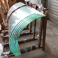 CE SGCC – verre laminé trempé incurvé de conception personnalisée pour balustrade, balustrade, cloison, écran de douche, élévateur