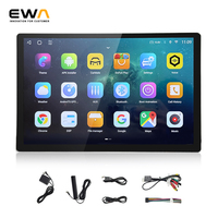 Lecteur de navigation automobile universel 8 cœurs QLED 13,3 pouces avec GPS, aide au recul, prise en charge MP3, CarPlay, Android Auto, écran partagé, garantie 1 an