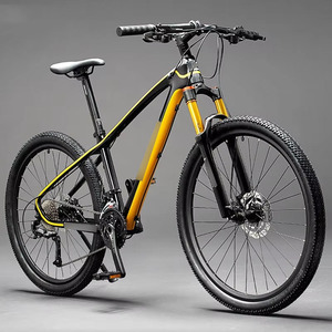 Vélo de course tout-terrain unisexe 27,5 et 29 pouces en fibre de carbone ultra-légère à 12 vitesses, style sport, absorption des chocs, idéal pour les trajets urbains – Meilleures ventes - Product Image 3