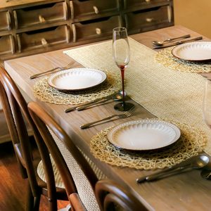 Paper <strong>Round</strong> Woven Placemats/Wedding Accent Centerpiece Place <strong>Mats</strong> Table <strong>Mats</strong> for Dining Table Decorative - Product Image 5