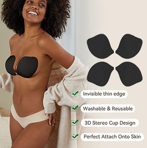 Fabricant de Cache-Tétons Vente Chaude Soutien-Gorge Adhésif Invisible pour Robes Décolletées Sous-Vêtements Femme Effet Pigeonnant - Product Image 2
