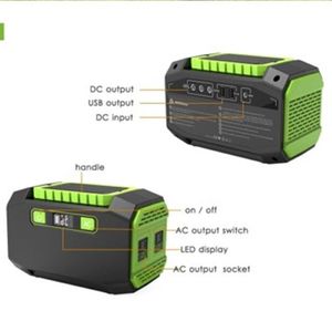 Portable 200W Home Use Power Station With Emergency Lithium Battery Solar and Car Charging for Outdoor <b>Camping</b> A1 Portable Power - Product Image 3