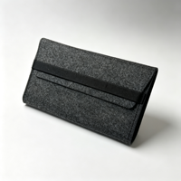 Organisateur de bureau pliable en feutre, protection anti-poussière, rangement multi-poches réutilisable, sangle élastique confortable, accessoires de bureau