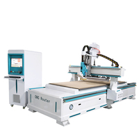 Centro de Mecanizado CNC Lineal ATC con Cambiador Automático de Herramientas, Máquina de Corte y Anidamiento para Madera, para Fabricación de Muebles de Panel y Gabinetes