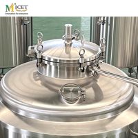 MICET 300L 400L 500L Fermenteurs à bière coniques en acier inoxydable, cuve de fermentation à enveloppe, unité de fermentation sous pression, Unitank CCT