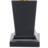 Trophée métallique unique et best-seller avec base en bois pour concours de chant ou de danse JM10