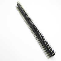 Conector de Placa de Circuito Impreso (PCB) Personalizado de 2.54mm, Tipo Pin Header Macho, 1x40 Pines, Fila Simple o Doble
